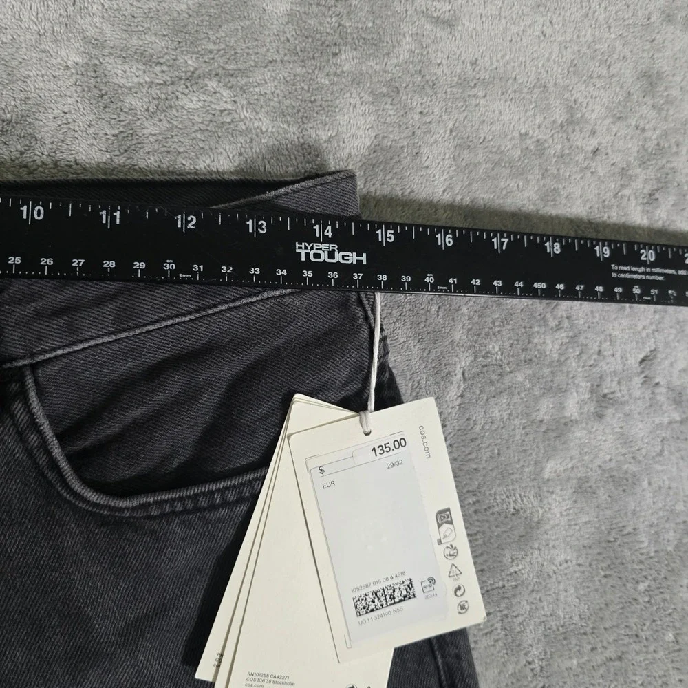 COS Gray Wash Jeans Regular Fit Tapered Leg Denim Pants‎ 29x32